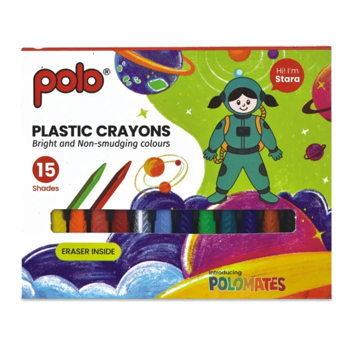 Plastic Crayons 15 Shades
